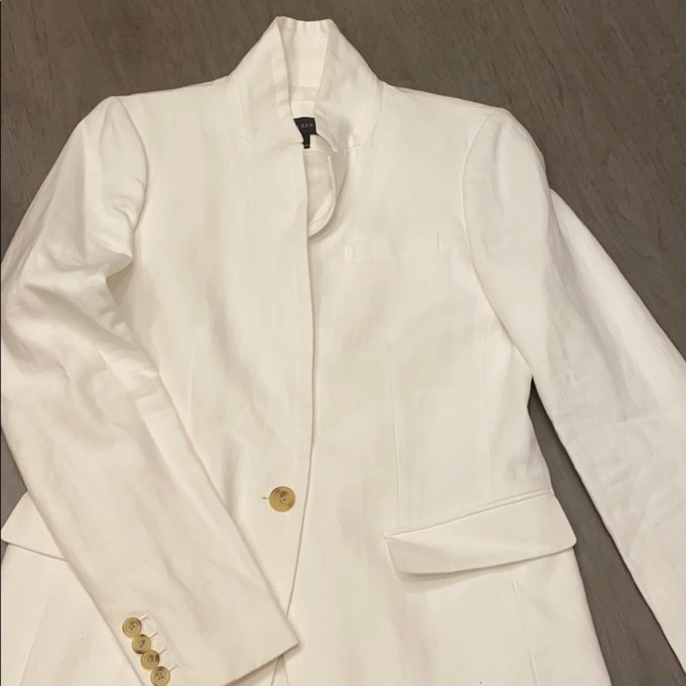J Crew White Blazer